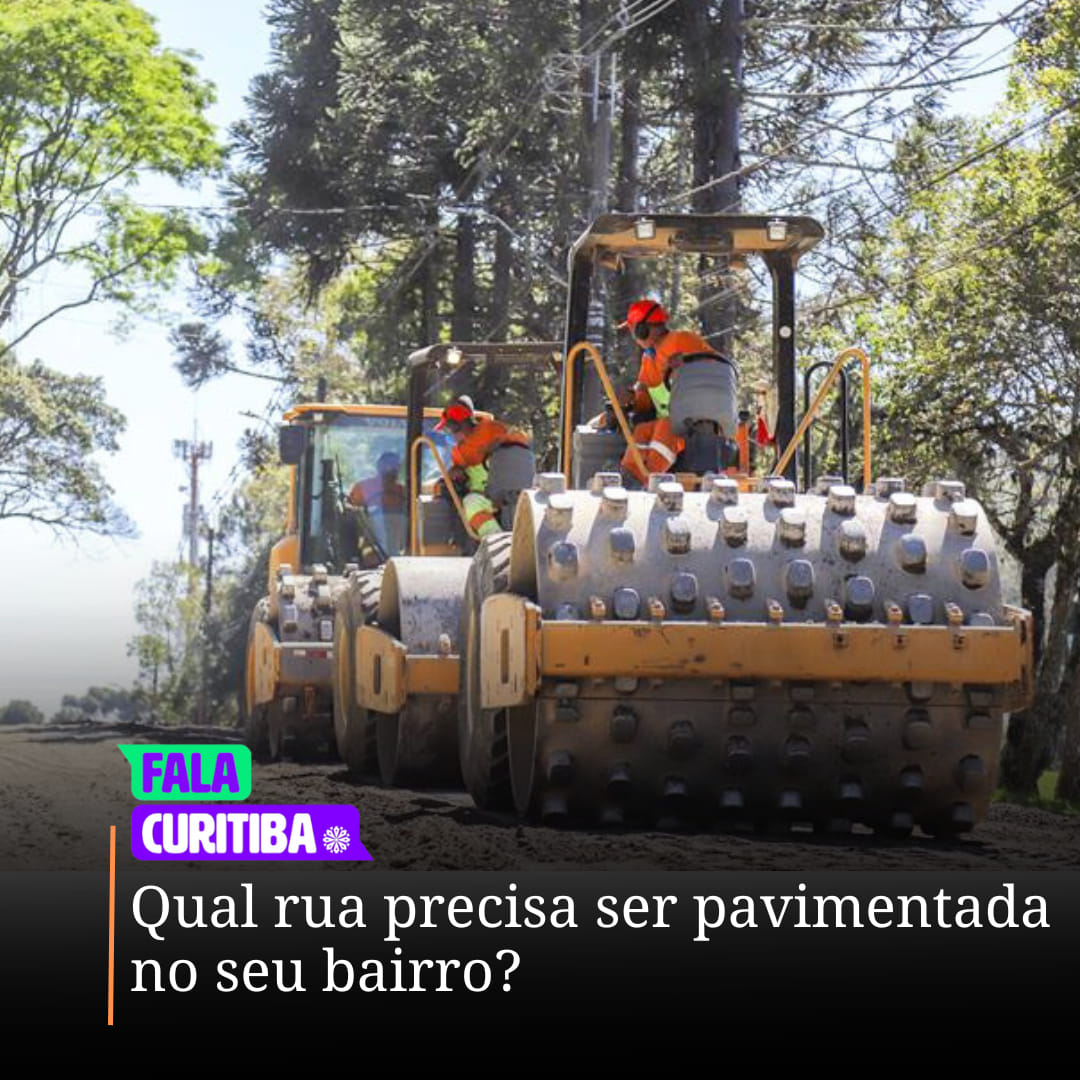 Qual rua precisa ser pavimentada no seu bairro?